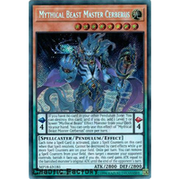 Yugioh MP18-EN185 Mythical Beast Master Cerberus Secret Rare 1st Edition NM