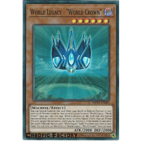 Yugioh MP19-EN082 World Legacy - World Crown Super Rare  NM