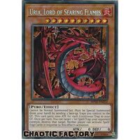 MP21-EN252 Uria, Lord of Searing Flames Prismatic Secret Rare 1st Edition NM