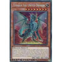 MP23-EN003 Timaeus the United Dragon Prismatic Secret Rare 1st Edition NM