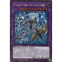 MP24-EN018 Wake Up Your Elemental HERO Quarter Century Secret Rare 1st Edition NM