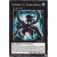 MP24-EN033 Number 32: Shark Drake Quarter Century Secret Rare 1st Edition NM