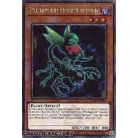 MP24-EN041 Predaplant Ophrys Scorpio Quarter Century Secret Rare 1st Edition NM