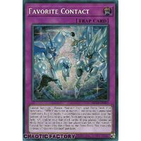 MP24-EN063 Favorite Contact Prismatic Secret Rare 1st Edition NM