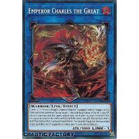 MP24-EN100 Emperor Charles the Great Prismatic Secret Rare 1st Edition NM