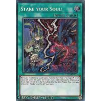 MP24-EN142 Stake Your Soul! Prismatic Secret Rare 1st Edition NM