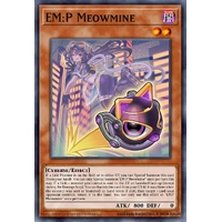 MP25-EN054 EM:P Meowmine Prismatic Secret Rare 1st Edition NM