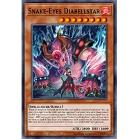MP25-EN062 Snake-Eyes Diabellstar Prismatic Secret Rare 1st Edition NM