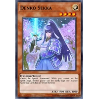 MP25-EN136 Denko Sekka Prismatic Secret Rare 1st Edition NM