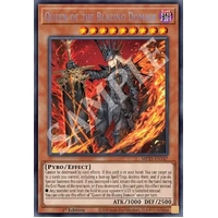 MP25-EN147 Queen of the Blazing Domain Prismatic Secret Rare 1st Edition NM