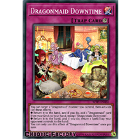Yugioh MYFI-EN026 Dragonmaid Downtime Super Rare 1st Edition NM