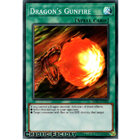 Yugioh MYFI-EN050 Dragon's Gunfire Super Rare 1st Edition NM