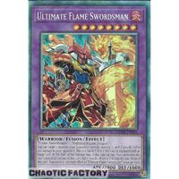 Collector's Rare MZMI-EN004 Ultimate Flame Swordsman 1st Edition NM