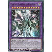 MZMI-EN014 Clorless, Chaos King of Dark World Super Rare 1st Edition NM