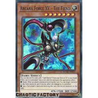 MZMI-EN015 Arcana Force XV - The Fiend Super Rare 1st Edition NM