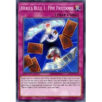 MZMU-EN027 Hero's Rule 1: Five Freedoms Rare 1st Edition NM