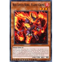 MZMU-EN077 Red Lotus King, Flame Crime Ultra Rare 1st Edition NM