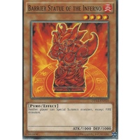 YUGIOH OP04-EN018 Barrier Statue of the Inferno Mint YuGiOh Card