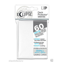 Ultra pro Eclipse Sleeves White 60ct. Small Fits Vanguard & Yugioh