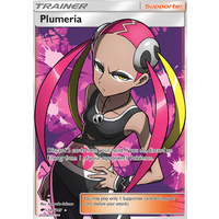 POKEMON TCG Plumeria - 145/147  Full Art Ultra Rare Sun & Moon Burning Shados NM