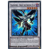 Yugioh Blackwing - Gram the Shining Star TDIL-ENSE1 Super Rare Limited Edition NM