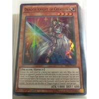YUgioh Dragon Knight of Creation Super Rare 1st Edition NM SR02-EN002