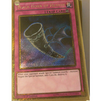 YUGIOH BLACK HORN OF HEAVEN PGL3-EN035 GOLD