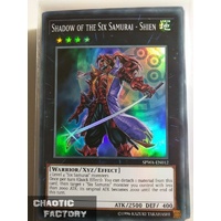 Yugioh SPWA-EN012 Shadow of the Six Samurai - Shien Super Rare 1st Edition x3