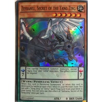 YUGIOH PEVO-EN047 Zefraniu, Secret of the Yang Zing Super Rare1st Edition MINT