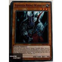 Yugioh SR06-EN017 Fiendish Rhino Warrior Common 1st Edition NM