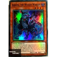 Yugioh SR06-EN002 Ahrima, the Wicked Warden Super rare 1st Edition NM
