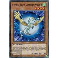 Yugioh LED2-EN042 Crystal Beast Sapphire Pegasus Common 1st Edition x3