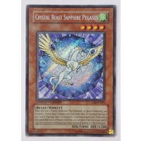 Yugioh Crystal Beast Sapphire Pegasus - CT04-EN002 - Secret Rare Mint
