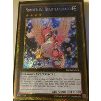 YUGIOH Number 82: Heartlandraco PGLD-EN025 Gold Rare