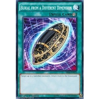 YUGIOH Burial from a Different Dimension Common SR04-EN025  1st edition