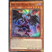 Yugioh X 1 BOSH-EN095 Red-eyes Retro Dragon Super Rare 1st Edition 