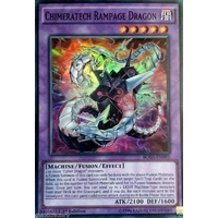 YUGIOH BOSH-EN093 CHIMERATECH RAMPAGE DRAGON - SUPER RARE 1st ED MINT 