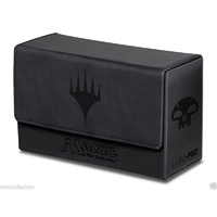ULTRA PRO Magic: The Gathering - Mana Dual Black Leather Double Deck Box 