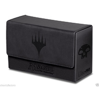 ULTRA PRO Magic: The Gathering - Mana Dual Black Leather Double Deck Box 