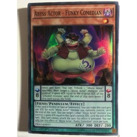 YUGIOH Abyss Actor Funky Comedian DESO-EN017 super rare 1st edition