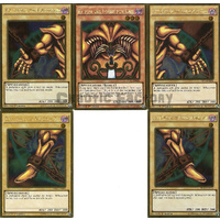 Yugioh Exodia The Forbidden One Complete Set - PGL2 1st Edition Gold Secret NM