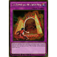 Yugioh The Traveler and the Burning Abyss Gold Rare PGL3-EN097 1st Edition NM