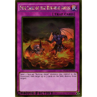 Yugioh Fire Lake of the Burning Abyss Gold Rare PGL3-EN098 1st Edition NM