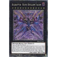 Quarter Century Secret Rare PHNI-EN045 Raidraptor - Rising Rebellion Falcon 1st Edition NM