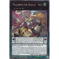 Quarter Century Secret Rare PHNI-EN049 Majespecter Draco - Ryu 1st Edition NM