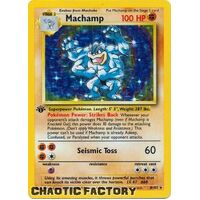 Machamp - 8/102 - Holo 1st Edition (with Shadow) LP