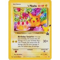 Birthday Pikachu - 24 - Holo Promo (Classic Collection) NM