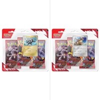 Pokemon TCG Scarlet & Violet Destined Rivals Three booster blister - Pair