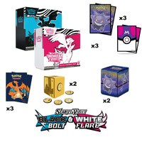 POKEMON TCG White Flare & Black Bolt Elite Trainer Box X Accessory Bundle