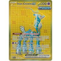 Iron Crown ex - 216/162 - Gold Secret Rare NM